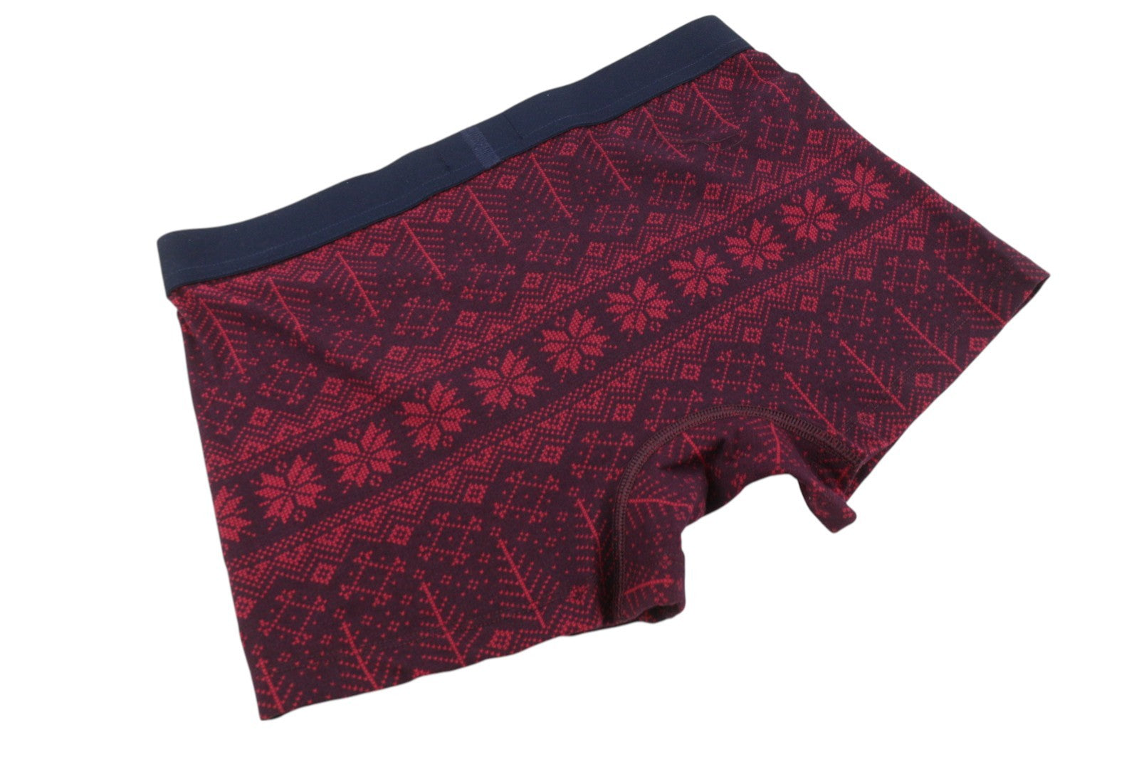 TOMMY HILFIGER Men Underwear S Burgundy Trunk Print & Sock Set Boxers Patterned