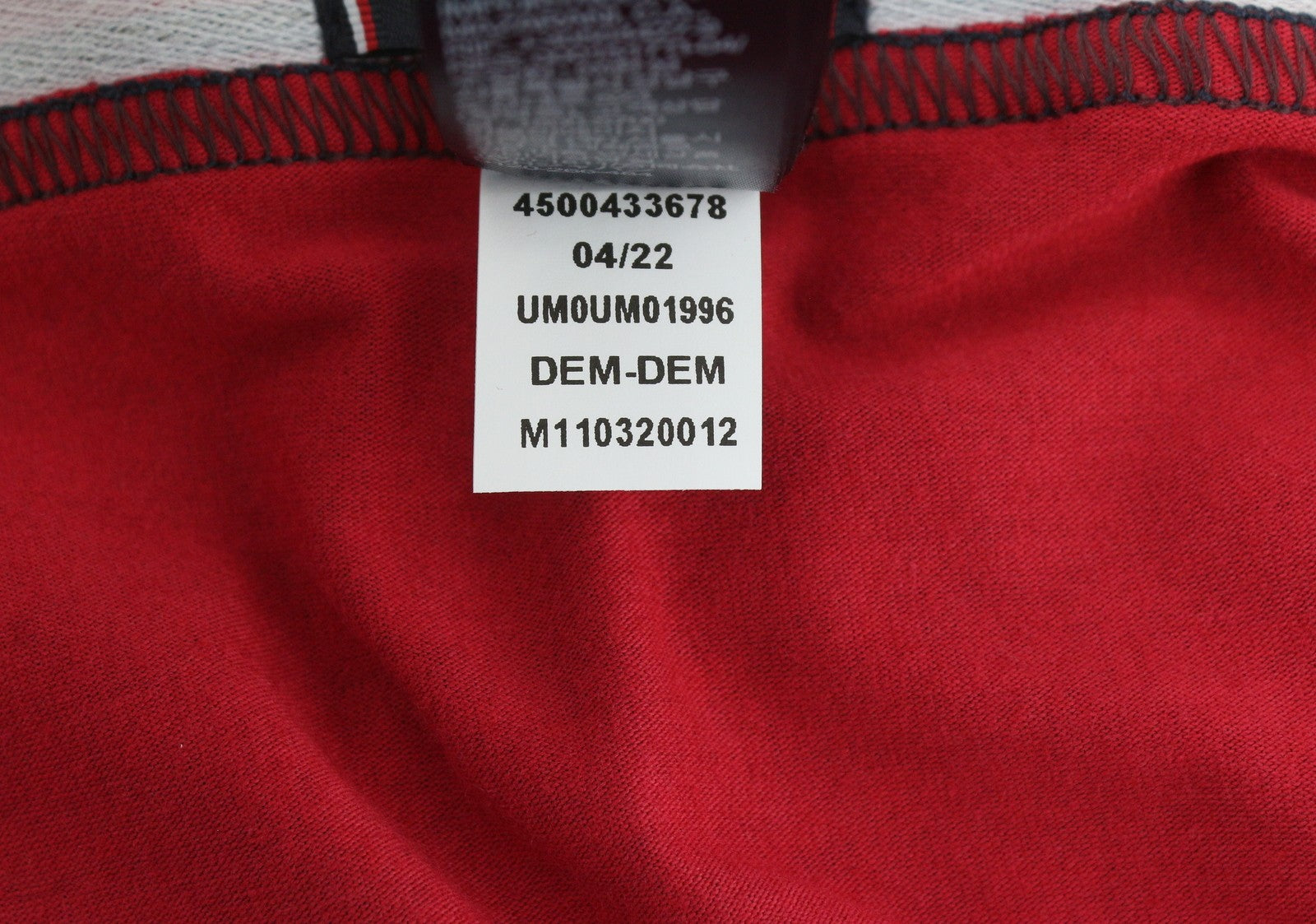 TOMMY HILFIGER Men Underwear S Burgundy Trunk Print & Sock Set Boxers Patterned