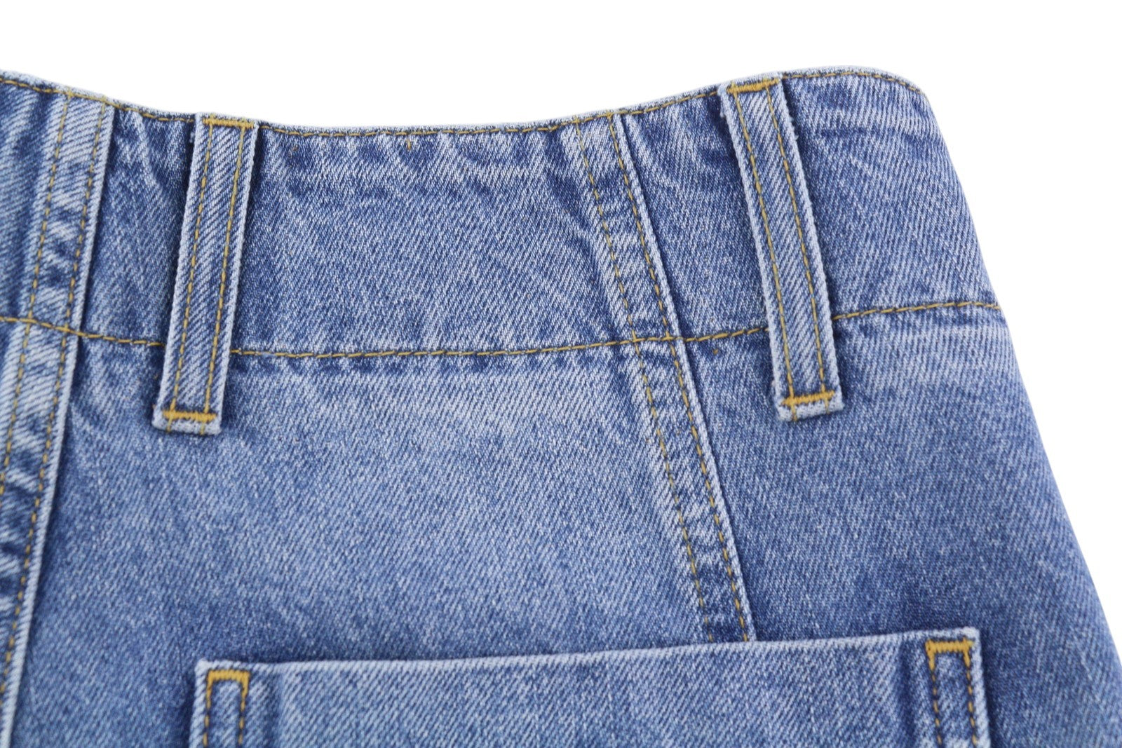 PLAN C Women Jeans 40 Blue Faded Wide Straight Leg Relaxed Fit Denim RRP€529