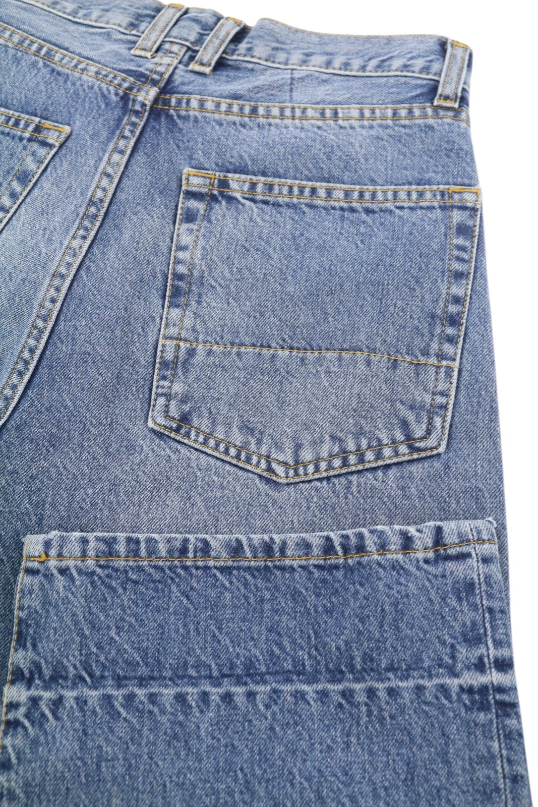 PLAN C Women Jeans 36 Blue Ankle Length Mid Rise Button Fly Straight RRP€440