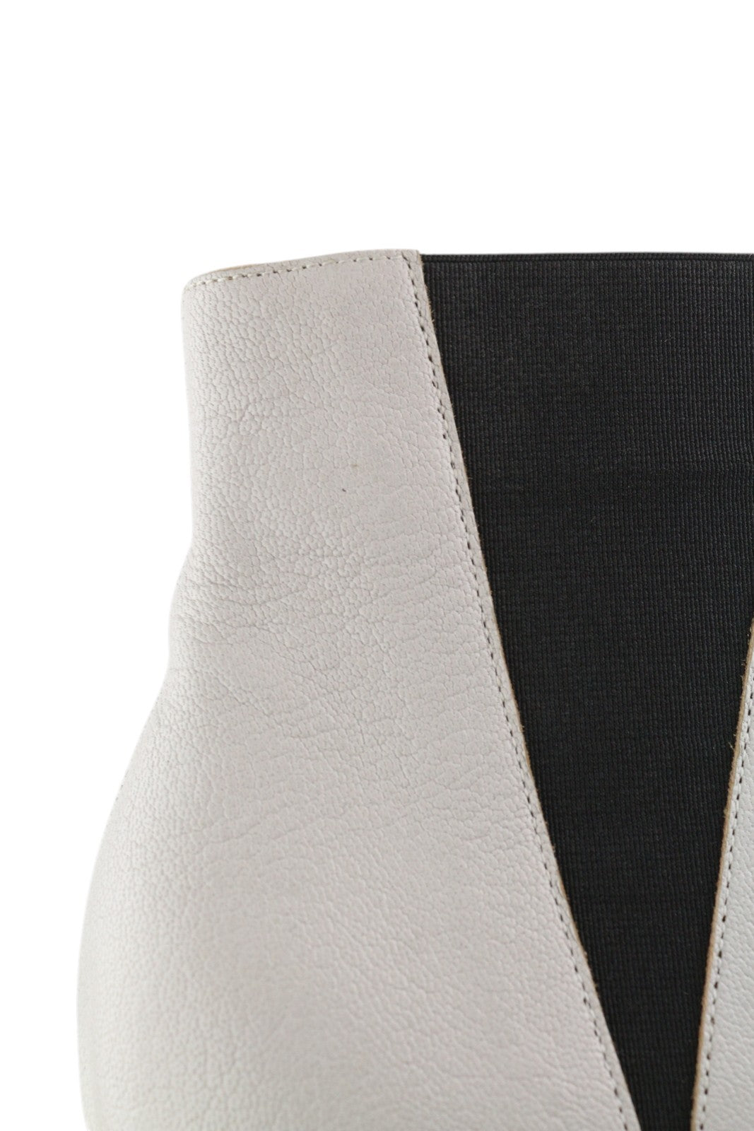 EMPORIO ARMANI X3M311 Women Shoes EU37 White Leather Pointed Toe Ankle Heeled