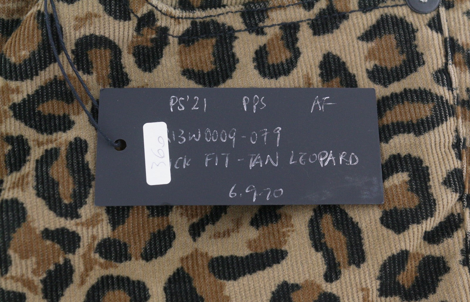 R13 Kick Fit Women Trousers 27 Tan Leopard Skinny Flared Cut Ankle Length Brown