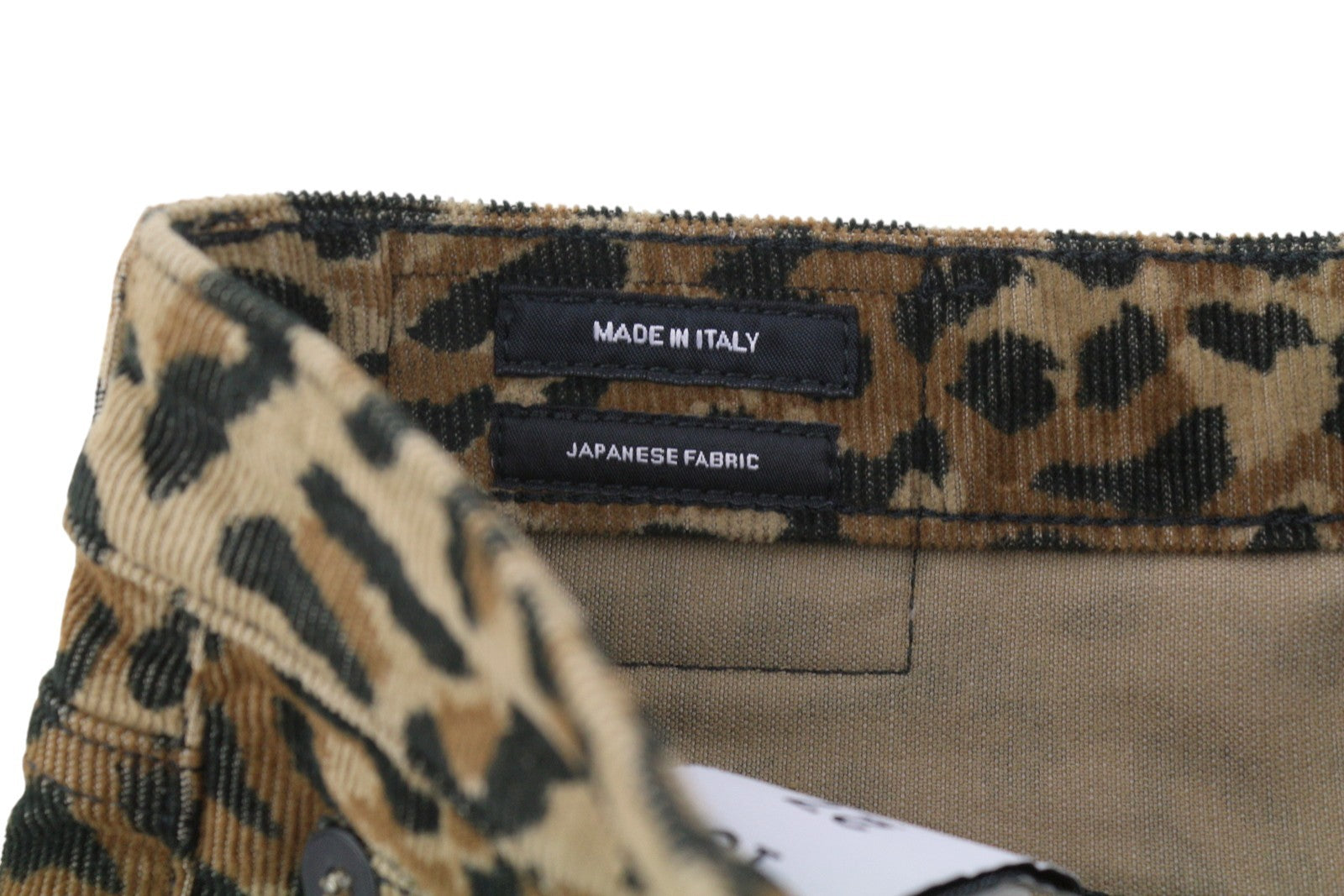 R13 Kick Fit Women Trousers 27 Tan Leopard Skinny Flared Cut Ankle Length Brown