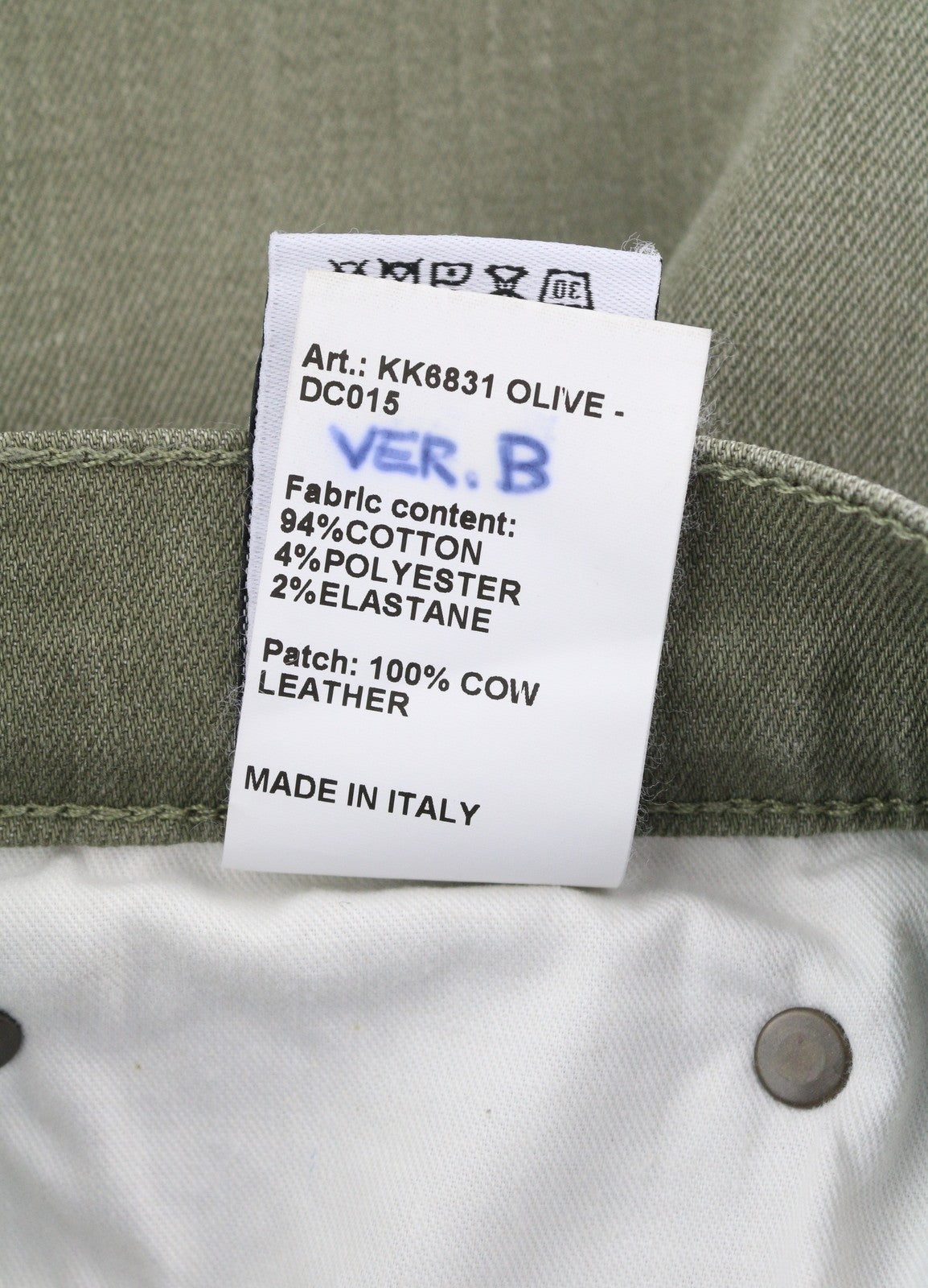 R13 Jane Women Jeans 27 Olive Green Stretch Faded High Rise Straight RRP€549