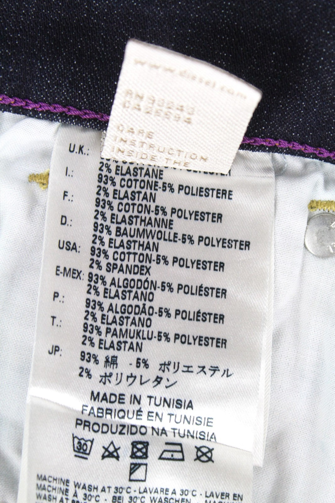 DIESEL Skinzee 0813C Women's Jeans W26/L32 Dark Blue Super Slim Skinny Stretch