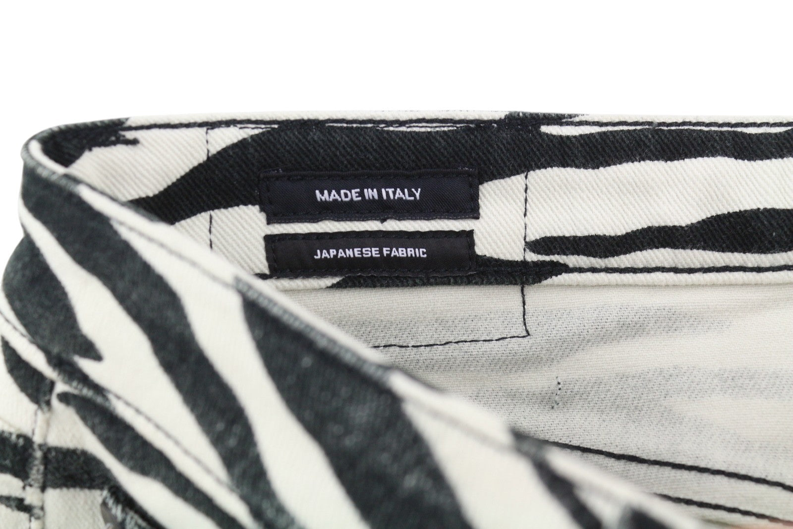 R13 Alison Skinny Women Jeans 27 Zebra Print Zip Fly Casual Denim Logo RRP€599