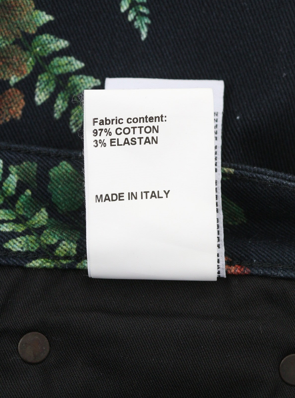 R13 Kick Fit Women Jeans 27 Useless Treasueres Black Floral Print Ankle Cropped