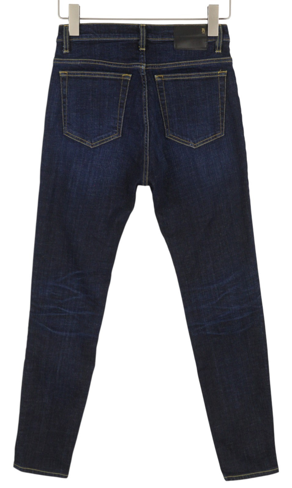 R13 High Rise Skinny Women Jeans 27 Howell Indigo Washed Faded Denim RRP€475