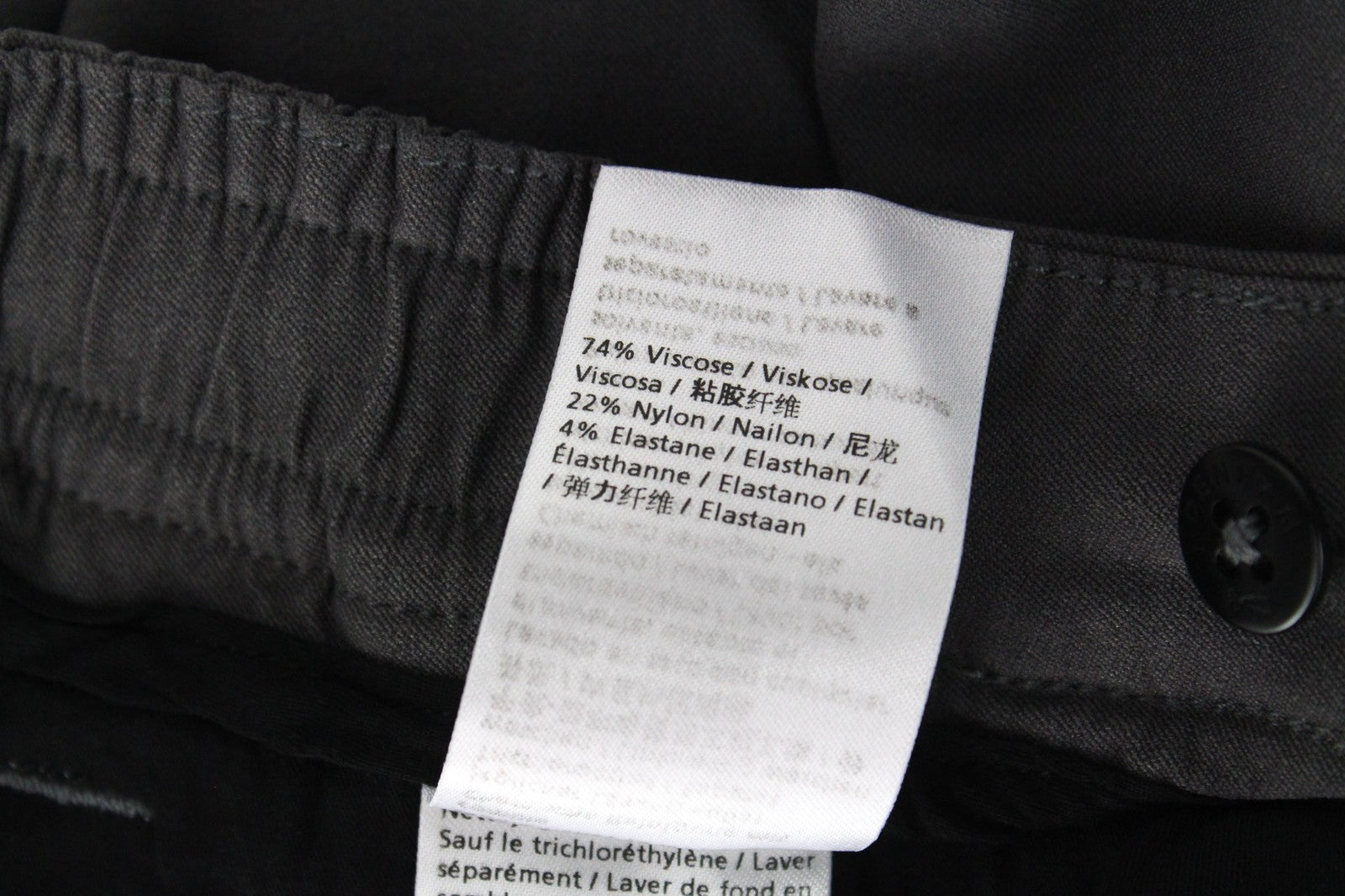 DENHAM Preston Women's Trousers S Grey Stretch Pleated Front Zip Style