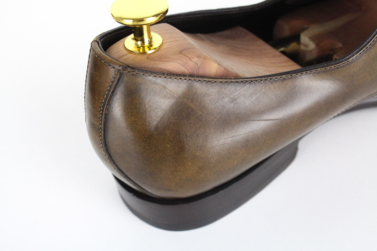 SUITSUPPLY Men's Formal Shoes EU43 Brown Buckled Leather Low-Top Dress