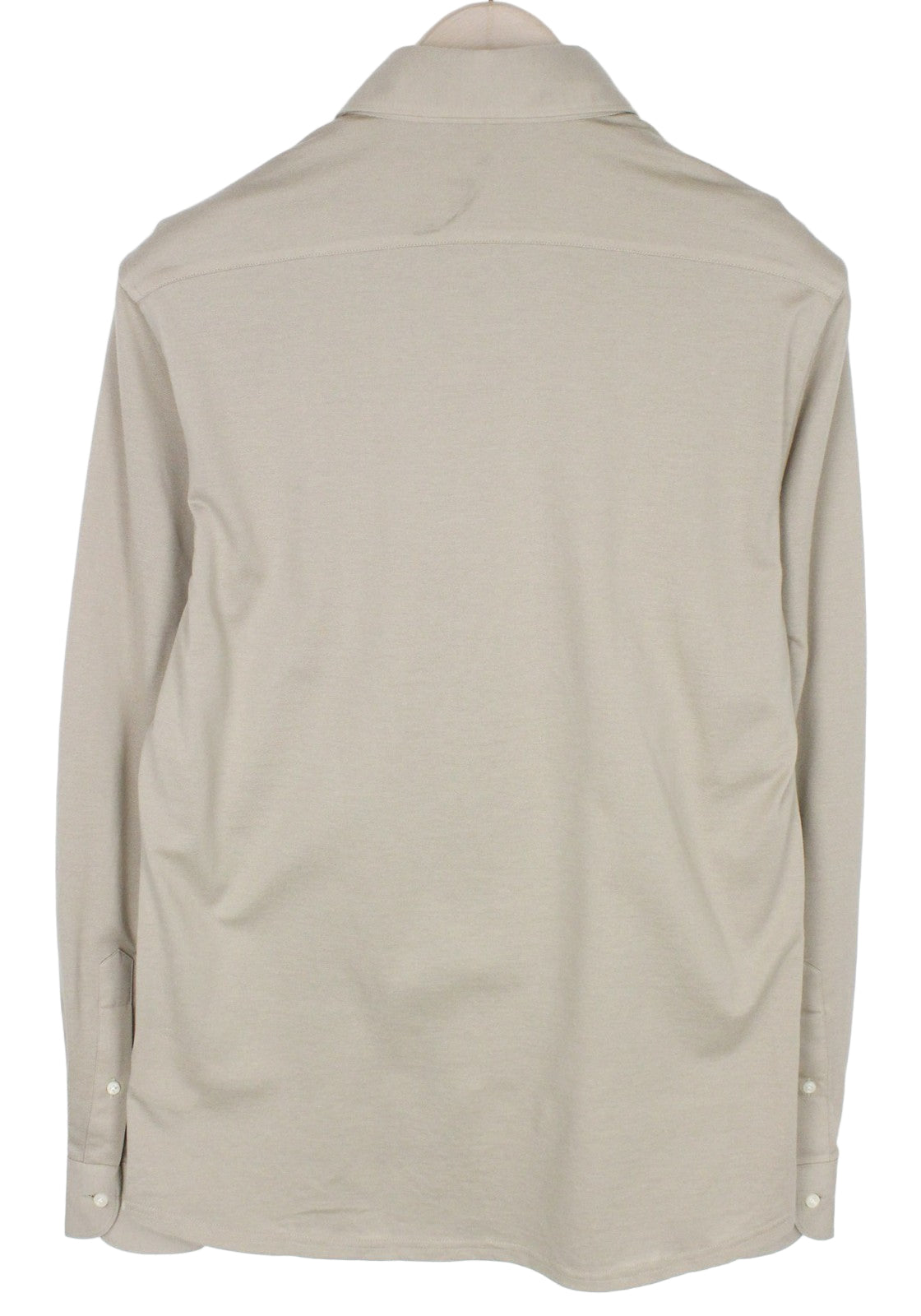 SUITSUPPLY Shirt 39/ 15 1/2/40/ 15 3/4 Beige Cotton Extra Slim Polo Neck