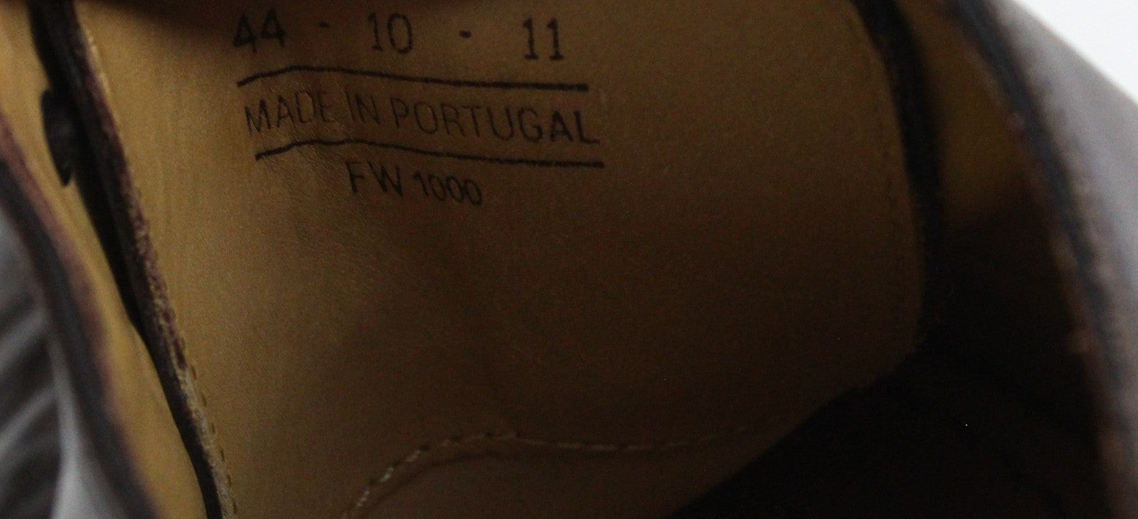 SUITSUPPLY Men's Formal Shoes EU44 Dark Brown Leather Classic Low-Top Dress