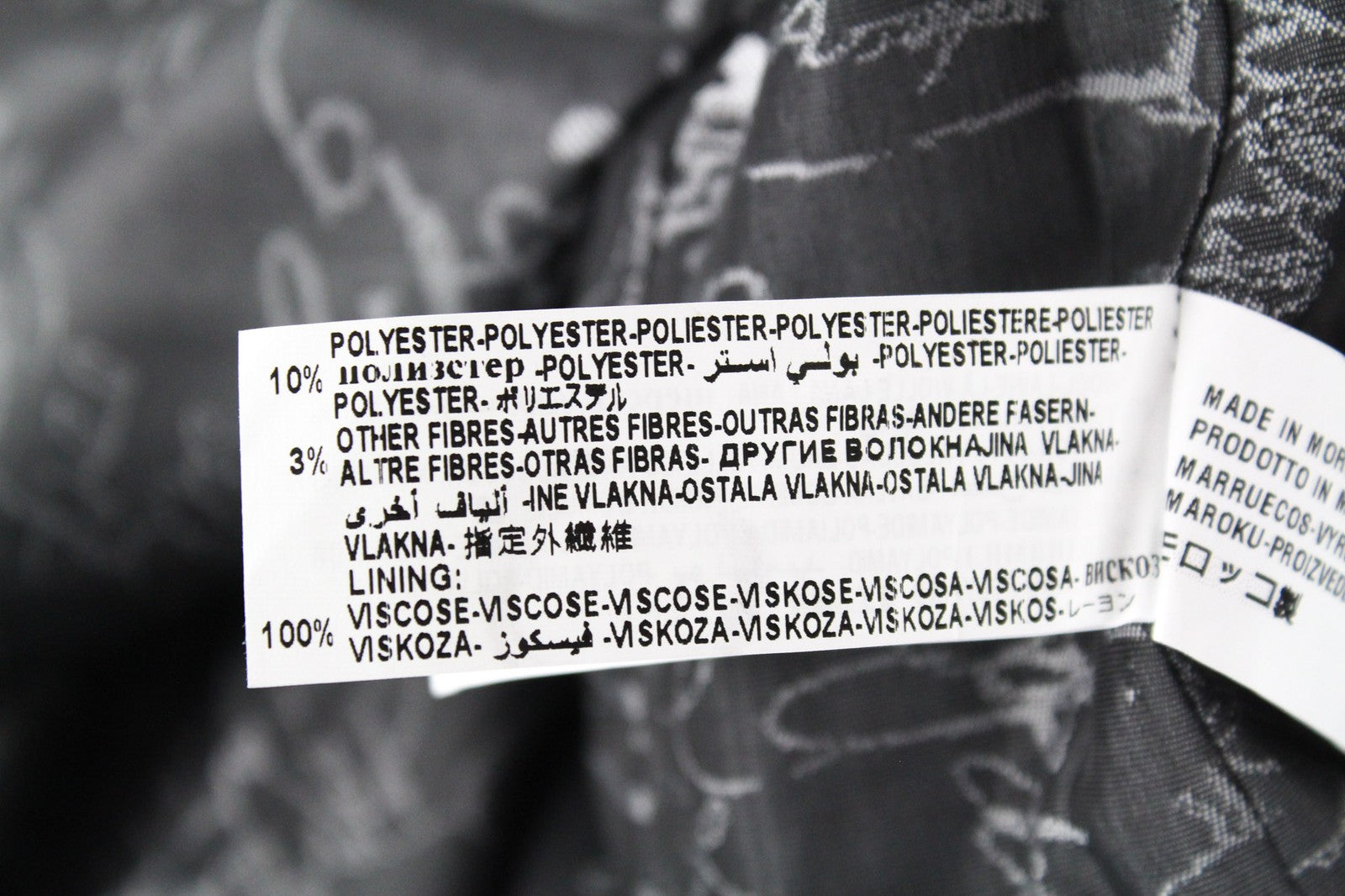 DESIGUAL Snowrobot Women's Coat 40 Navy Wool Cotton Checked Single-Breasted