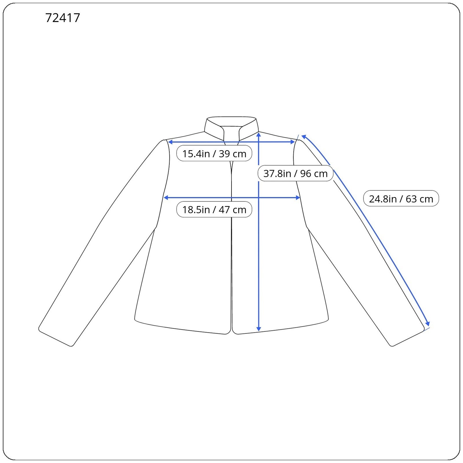 DESIGUAL Snowrobot Women's Coat 40 Navy Wool Cotton Checked Single-Breasted