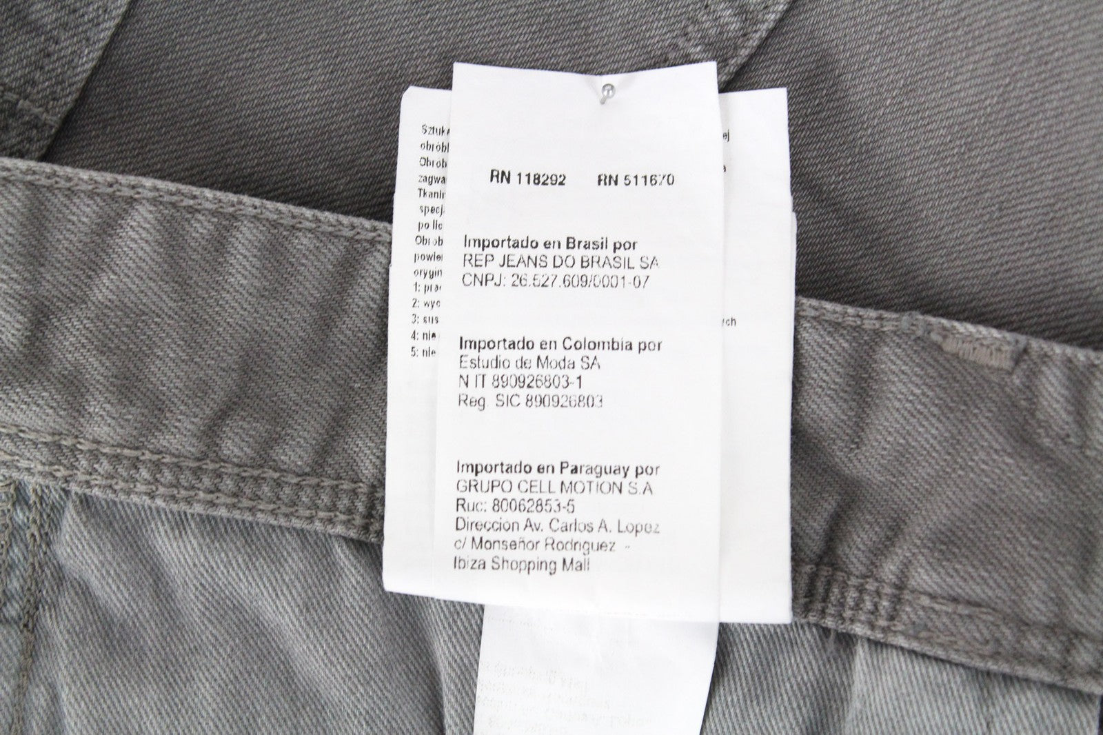 REPLAY Anbass Men's Jeans W30/L34 Grey Slim Fit Cotton Stretch Denim Pants