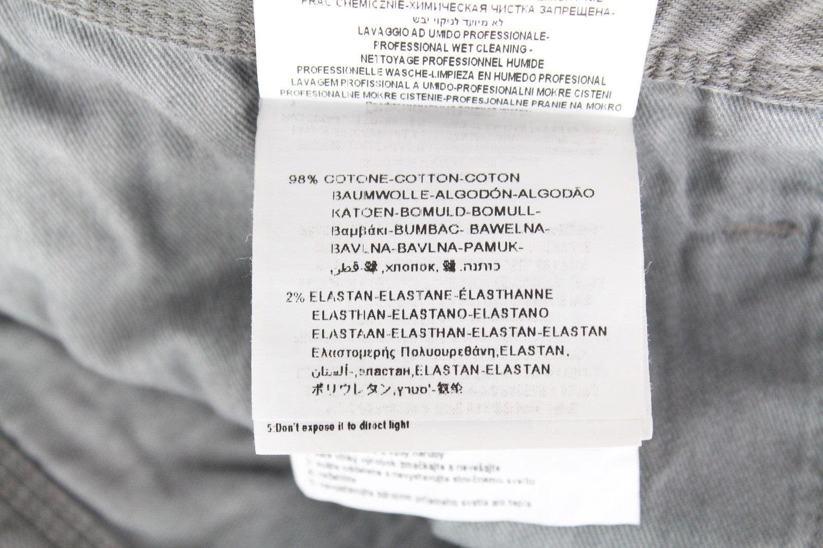 REPLAY Anbass Men's Jeans W30/L34 Grey Slim Fit Cotton Stretch Denim Pants