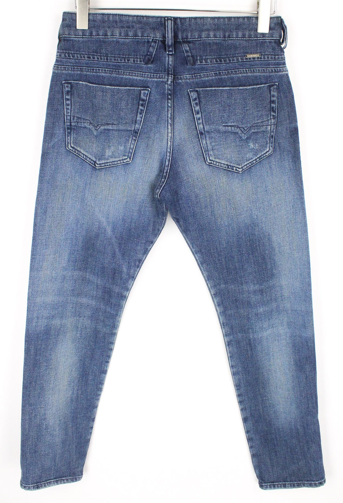 DIESEL D-Bazer 0870H Men's Jeans W29/L32 Blue Tapered Stretch Cotton Button Fly