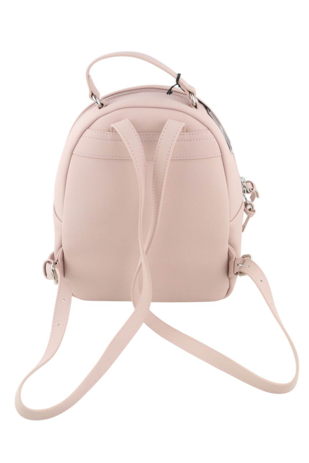 O BAG Sofia Women Bag OS Light Pink Double Handles Zipper Closure Logo Backpack