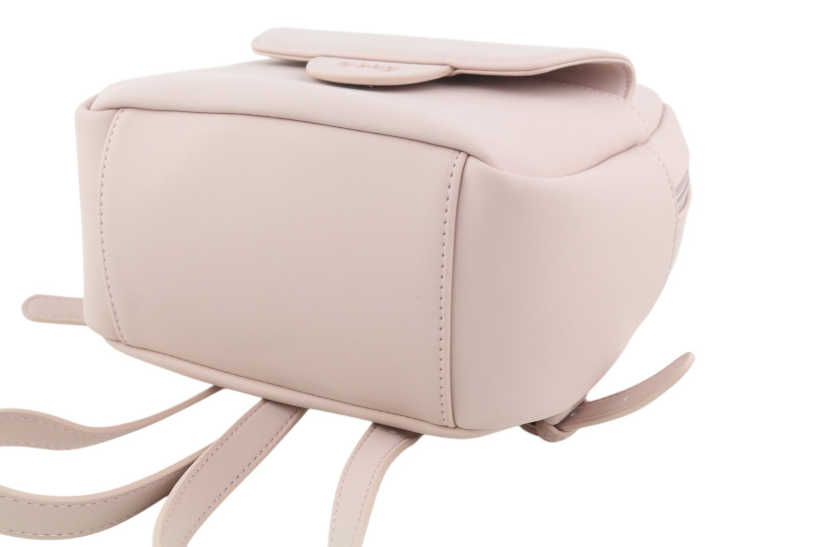 O BAG Sofia Women Bag OS Light Pink Double Handles Zipper Closure Logo Backpack