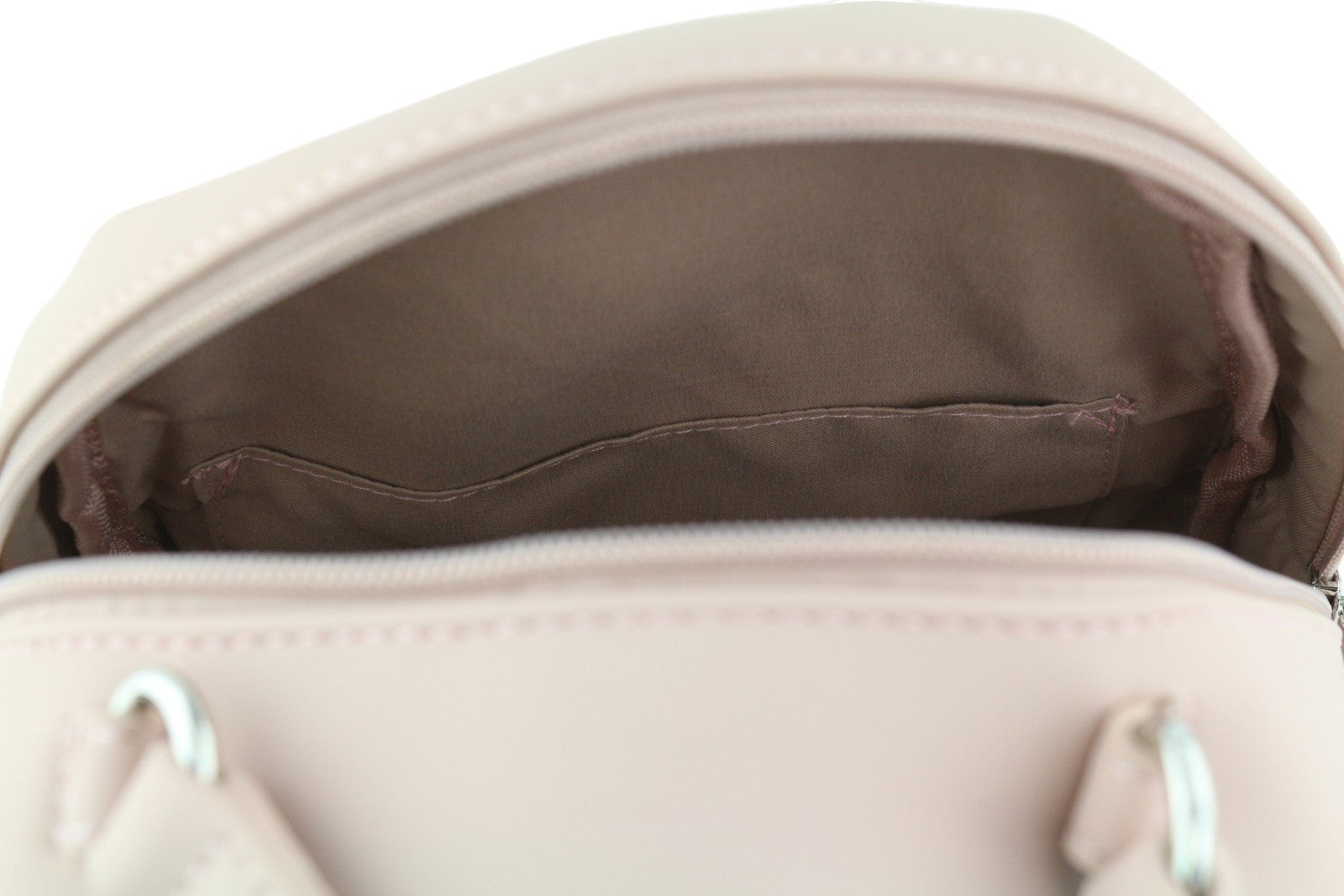 O BAG Sofia Women Bag OS Light Pink Double Handles Zipper Closure Logo Backpack