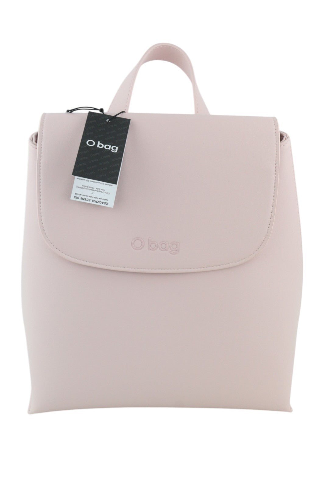 O BAG Zaino Women Bag OS Light Pink Double Handles Magnetic Closure Backpack