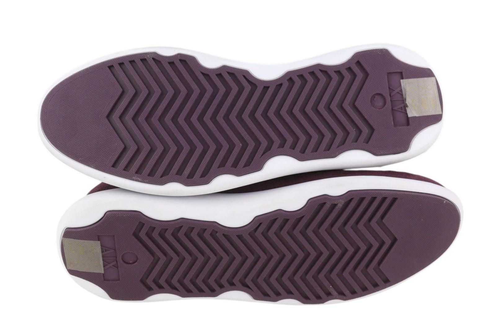 ARMANI EXCHANGE Women Shoes EU37 Burgundy Suede Leather Almond Toe Knee-Length