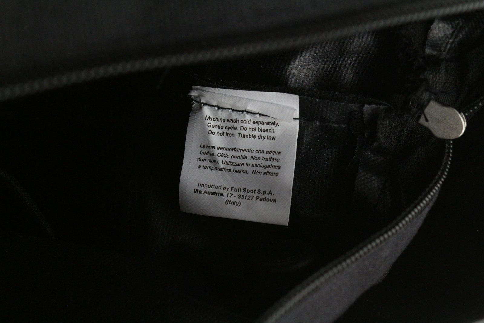 O BAG Chic Women Bag OS Black Red Double Handles With Inner Bag Tote Square