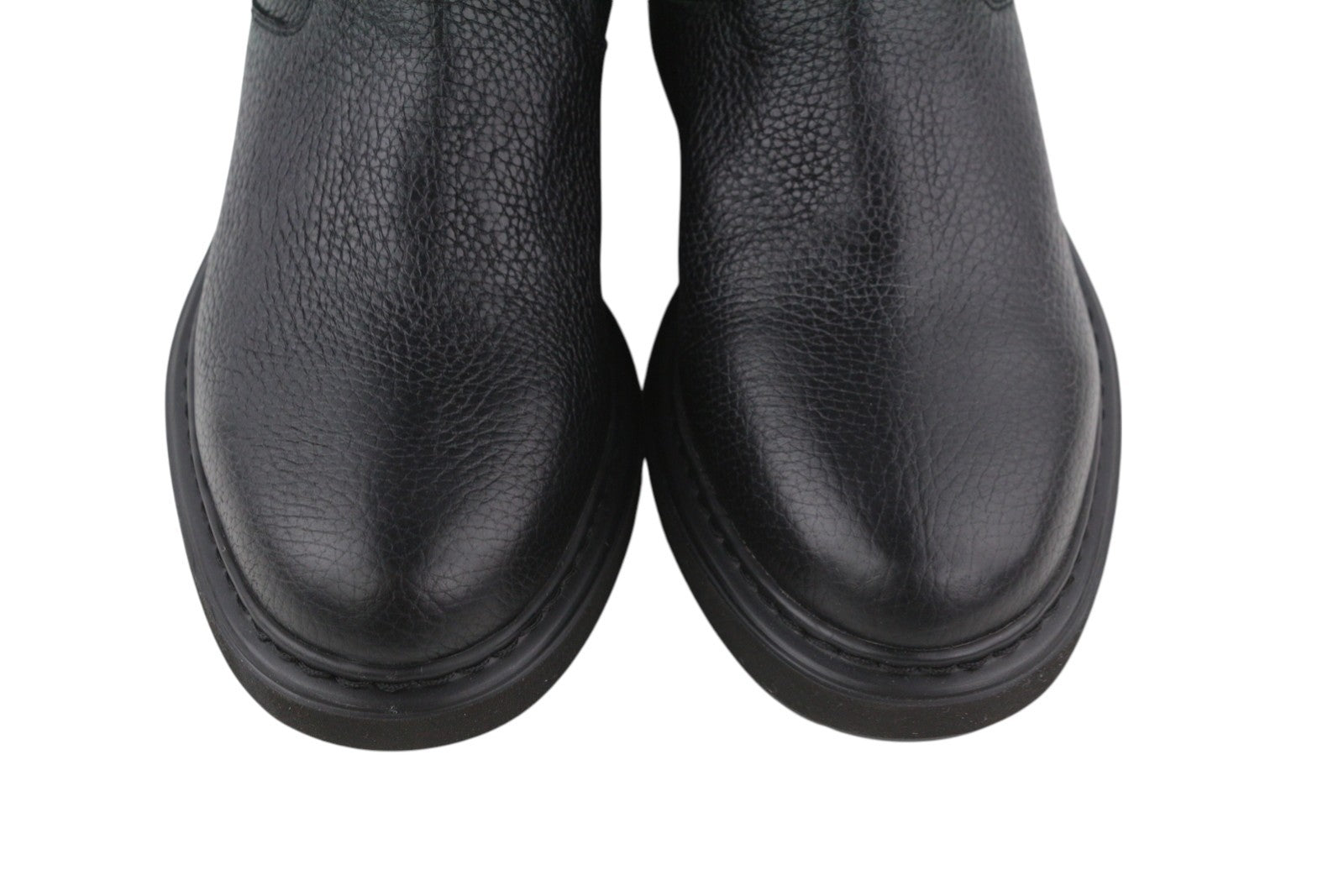 EMPORIO ARMANI X3N144 Women Boots EU37 Black Leather Buckle Detail Ankle RRP€399