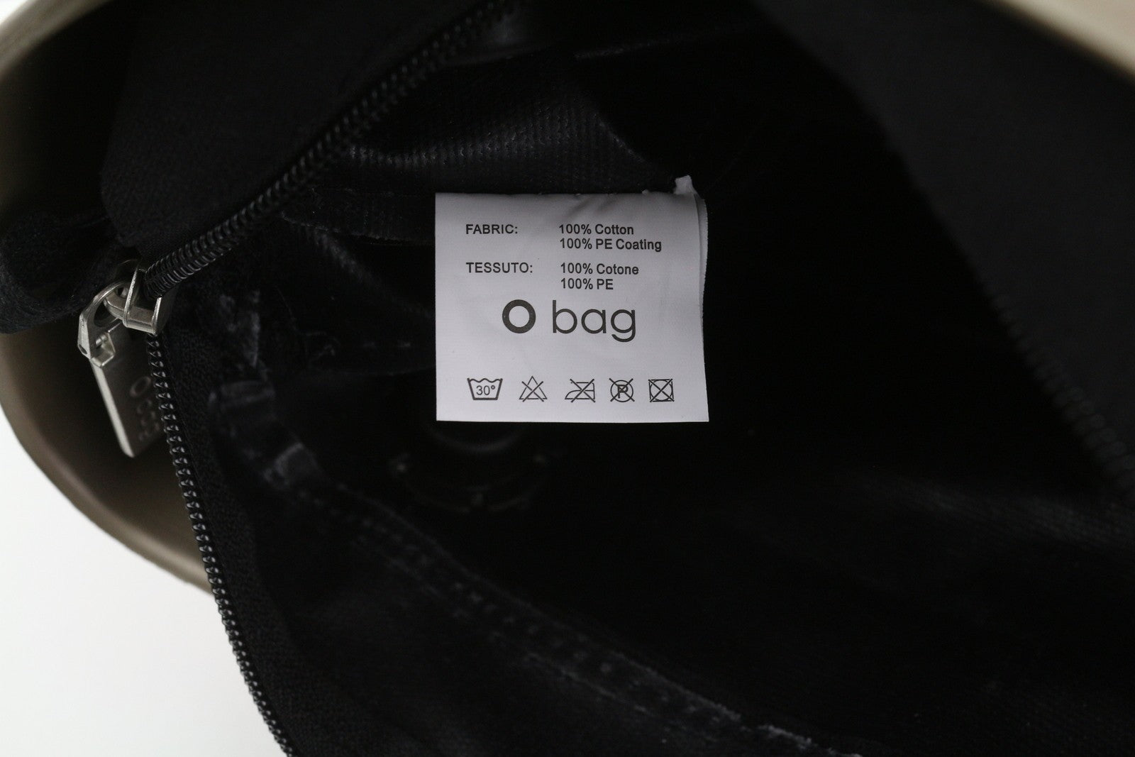 O BAG Chic Women's Bag OS Brown Gold Double Handles With Inner Bag Square Tote