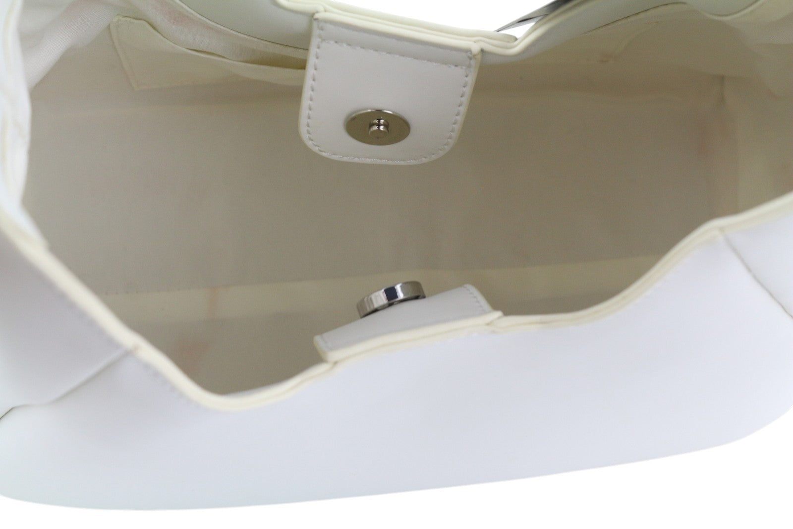 O BAG Ginevra Women Bag OS White Magnetic Closure Lined Hobo Crossbody Casual