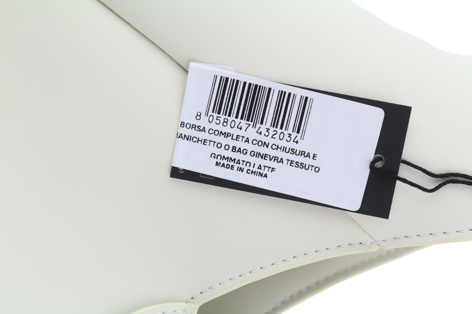 O BAG Ginevra Women Bag OS White Magnetic Closure Lined Hobo Crossbody Casual