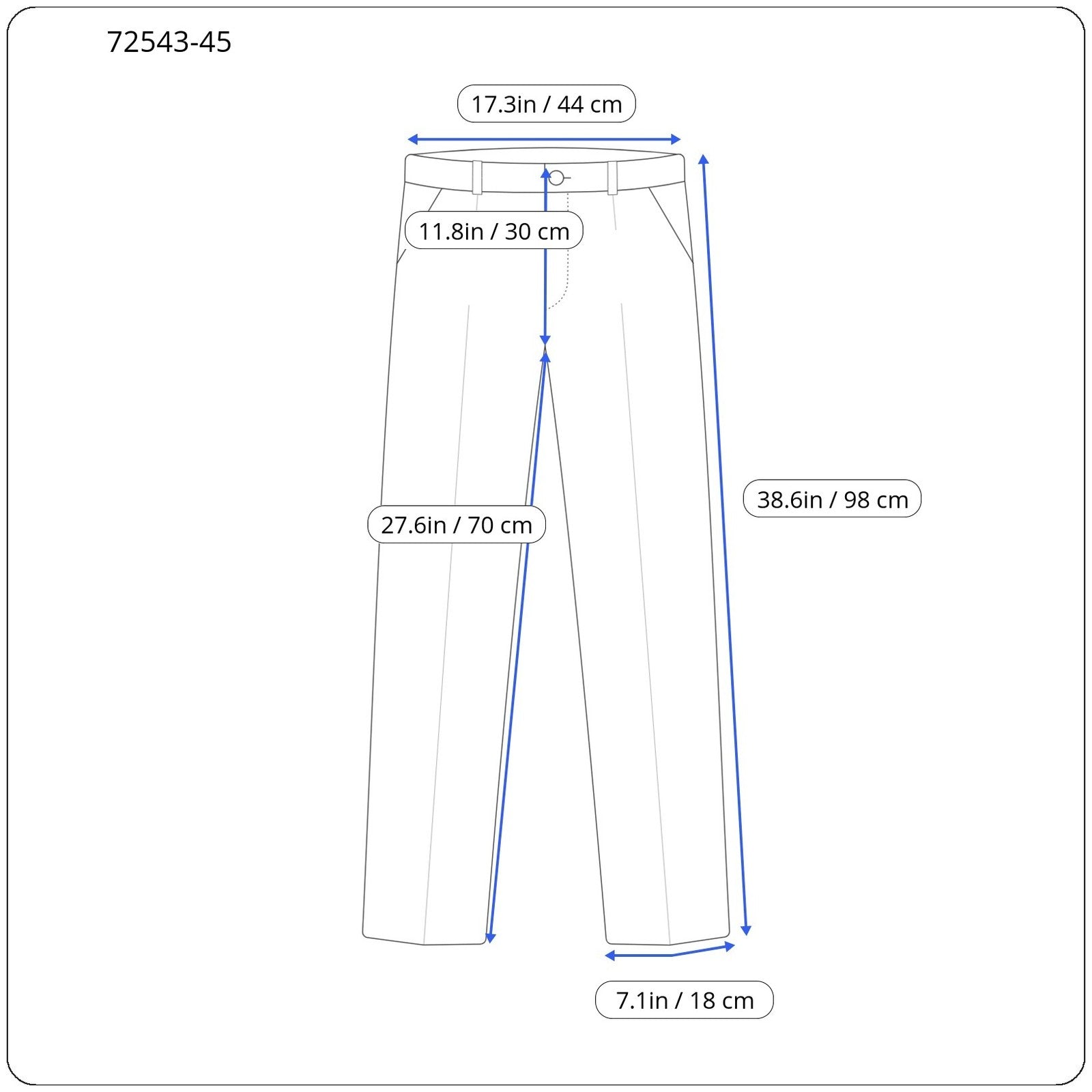 MAISON SCOTCH W31/L32 Navy Women's Cropped Classic Stretch Chino