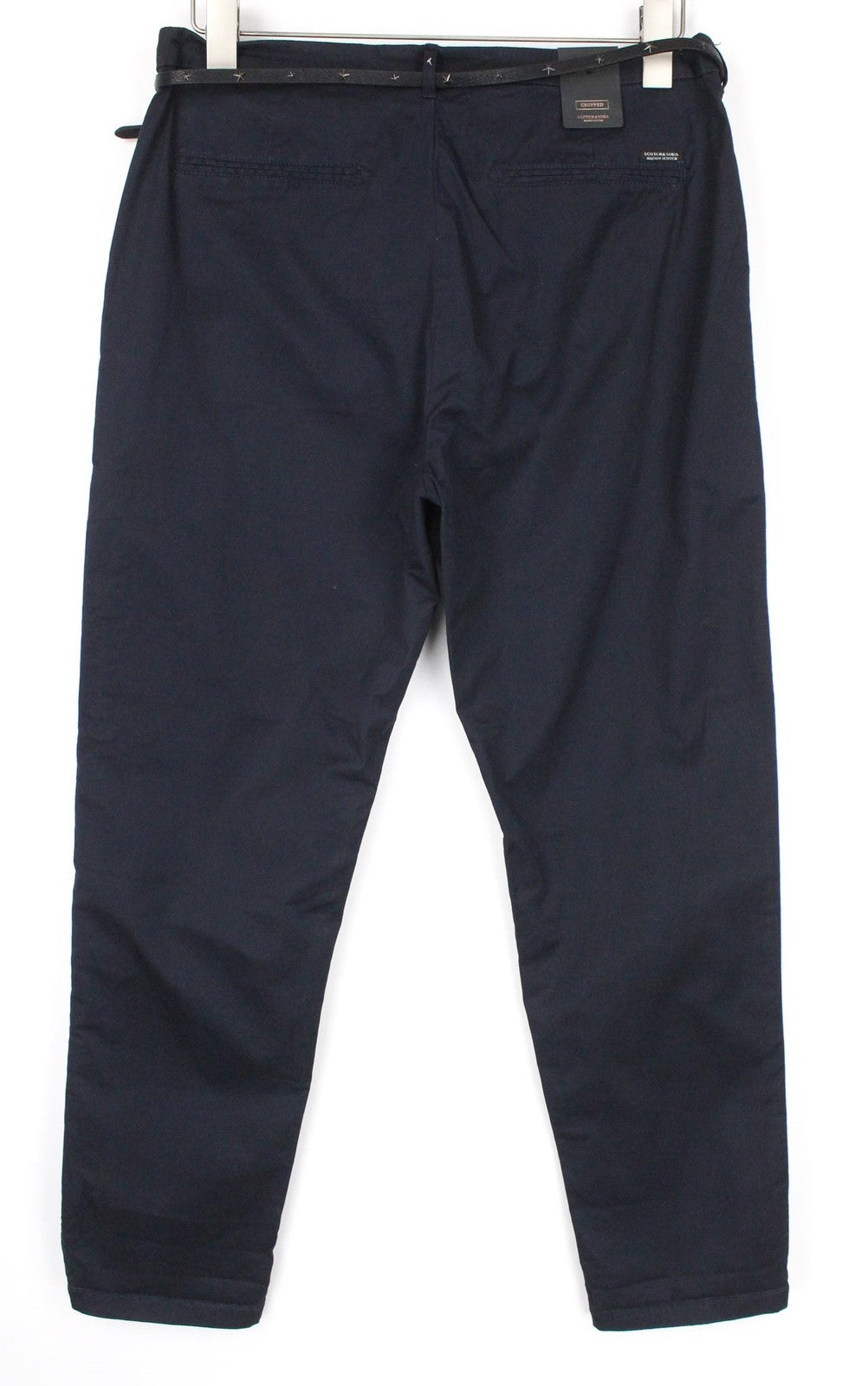 MAISON SCOTCH W31/L32 Women's Navy Stretch Cropped Formal Chino