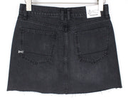 DENHAM Pearl Women's Skirt W26 Distressed Mini Black Non-Stretch