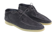SUITSUPPLY Men's Shoes EU44 Brown Chukka Lace-Up High-Top Leather Suede