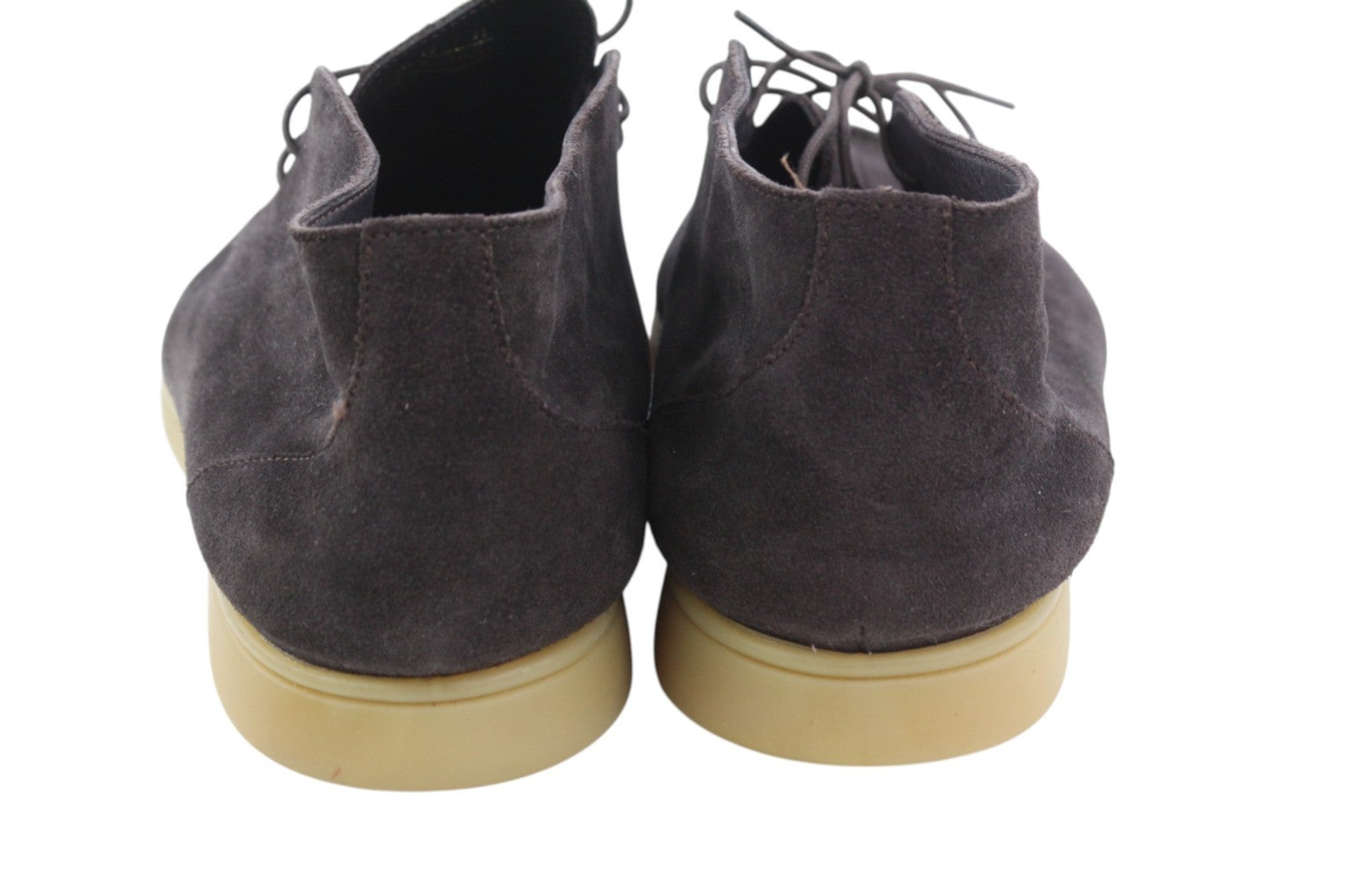 SUITSUPPLY Men's Shoes EU44 Brown Chukka Lace-Up High-Top Leather Suede