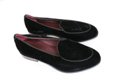 SUITSUPPLY Men's EU41 Black Velvet Slip-On Loafers Formal Tuxedo