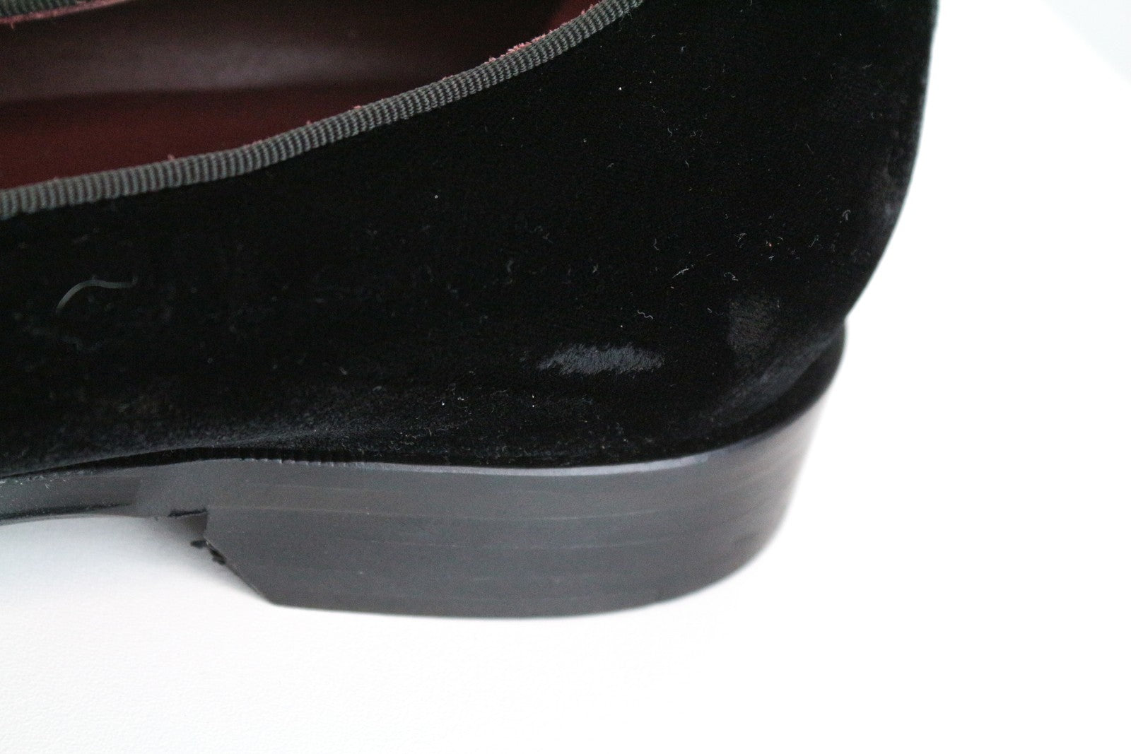 SUITSUPPLY Men's EU41 Black Velvet Slip-On Loafers Formal Tuxedo