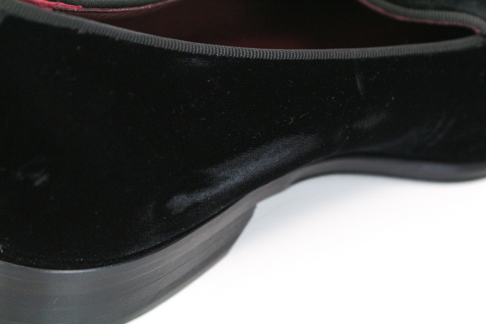 SUITSUPPLY Men's EU41 Black Velvet Slip-On Loafers Formal Tuxedo