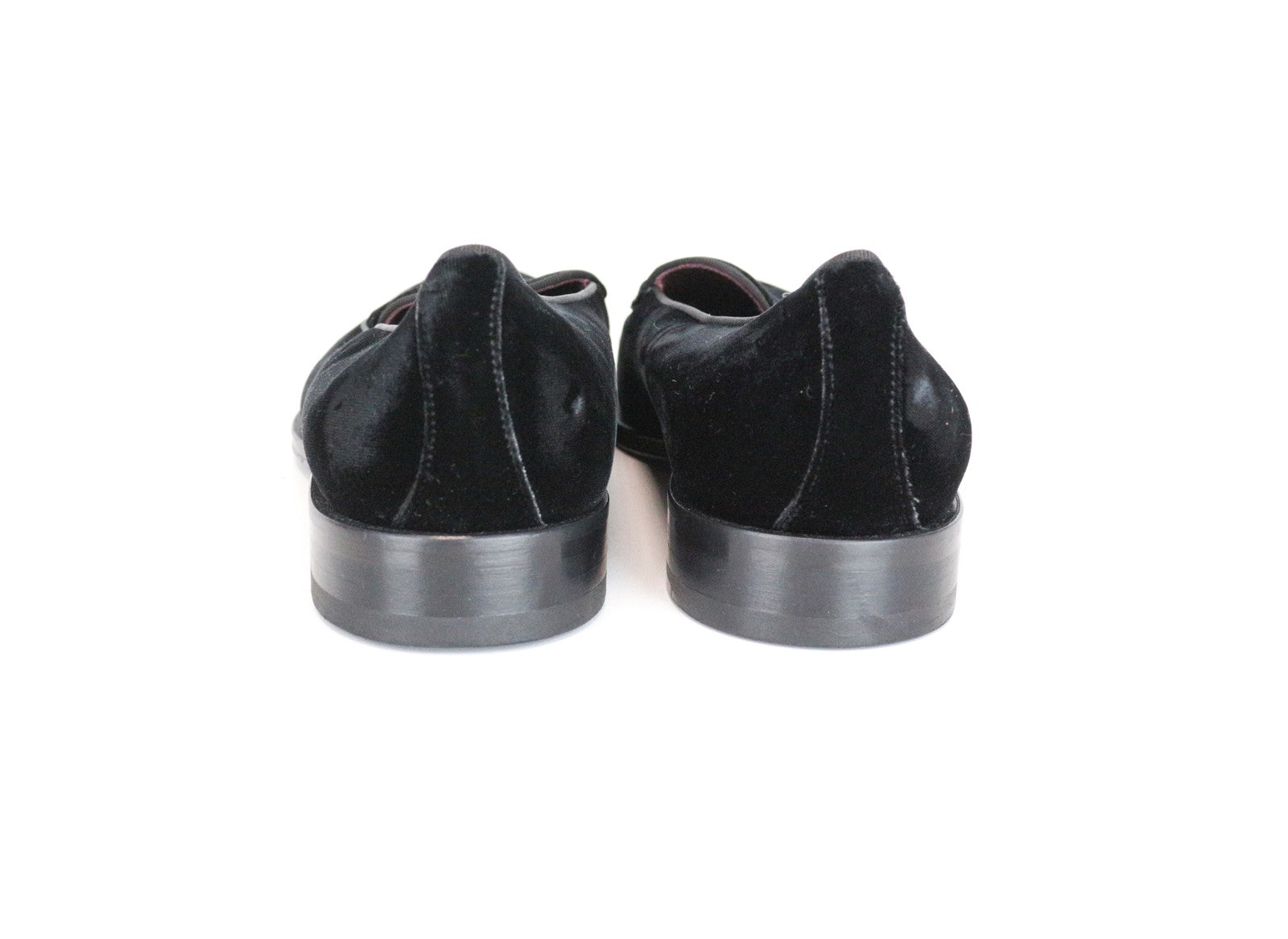 SUITSUPPLY Men's EU41 Black Velvet Slip-On Loafers Formal Tuxedo