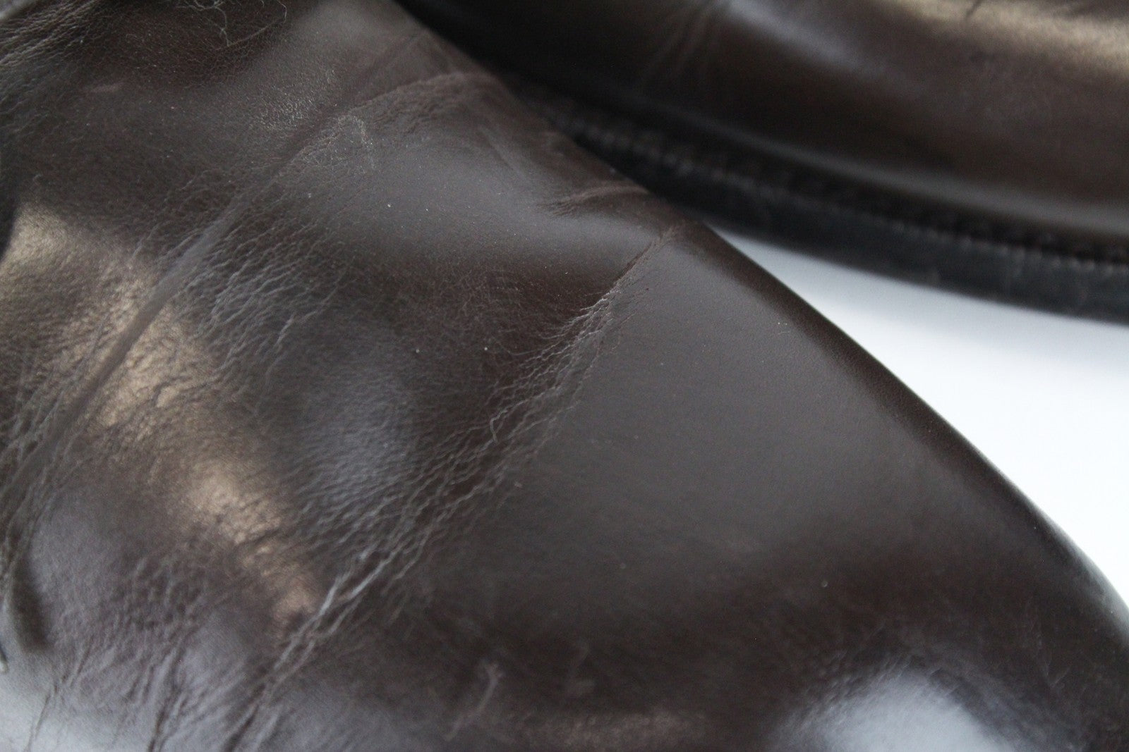 SUITSUPPLY Men's EU42 Brown Leather Classic Laced Low-Top Shoes