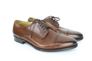 SUITSUPPLY Men's EU40 Brown Calf Leather Derby Formal Lace-Up Shoes