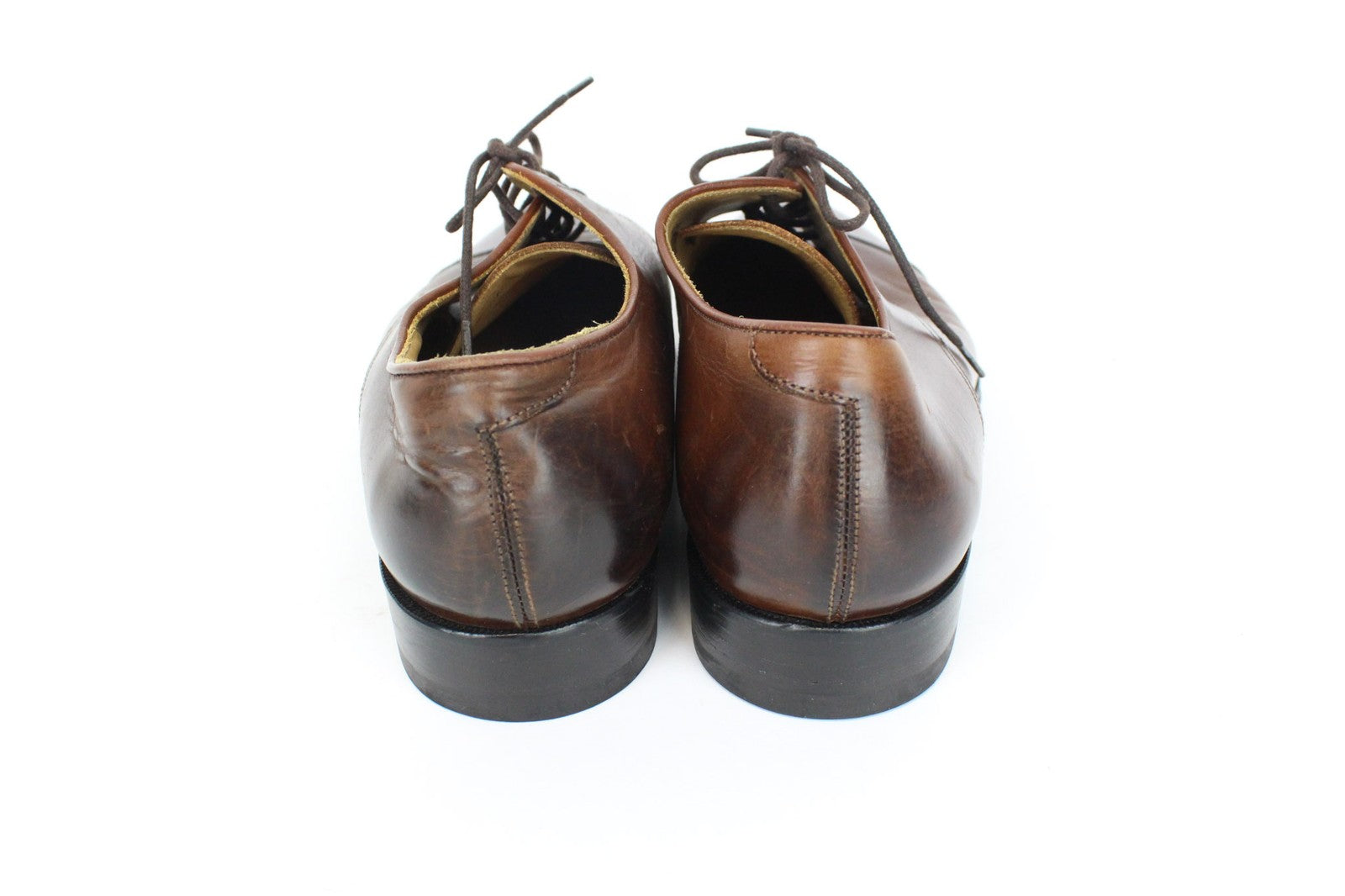 SUITSUPPLY Men's EU40 Brown Calf Leather Derby Formal Lace-Up Shoes