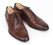 SUITSUPPLY Men's EU43 Brown Leather Casual Formal Lace-Up Low Shoes