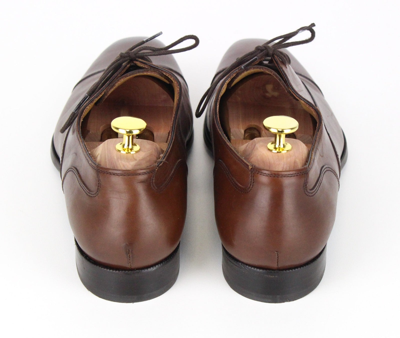 SUITSUPPLY Men's EU43 Brown Leather Casual Formal Lace-Up Low Shoes