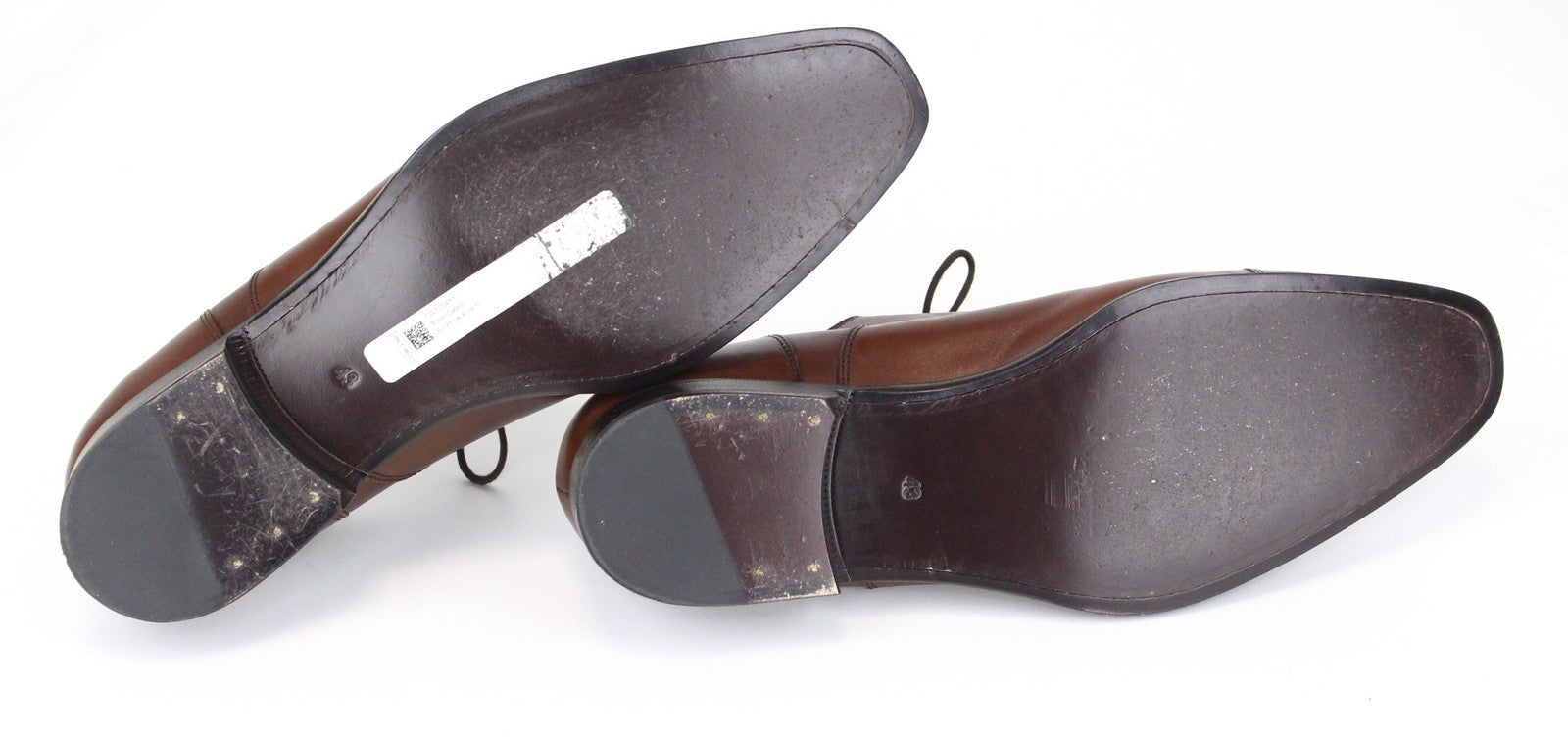 SUITSUPPLY Men's EU43 Brown Leather Casual Formal Lace-Up Low Shoes