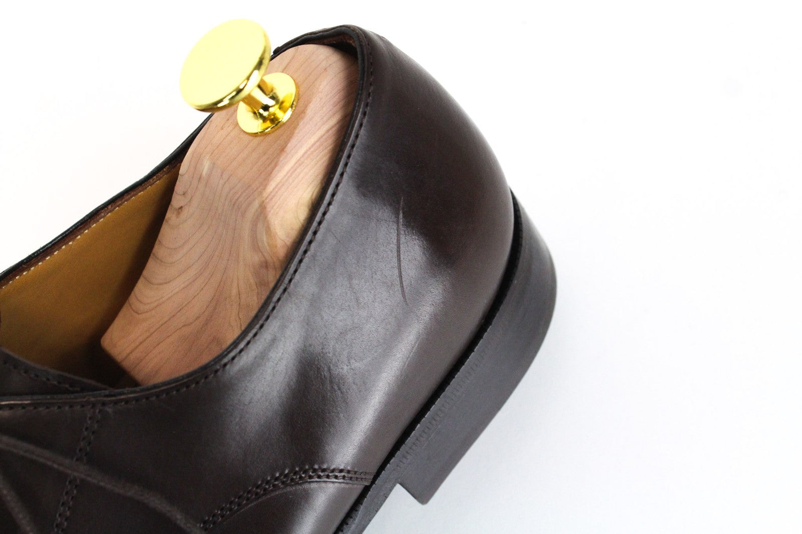 SUITSUPPLY Men's EU41 Brown Leather Low-Top Lace-Up Shoes Formal Look