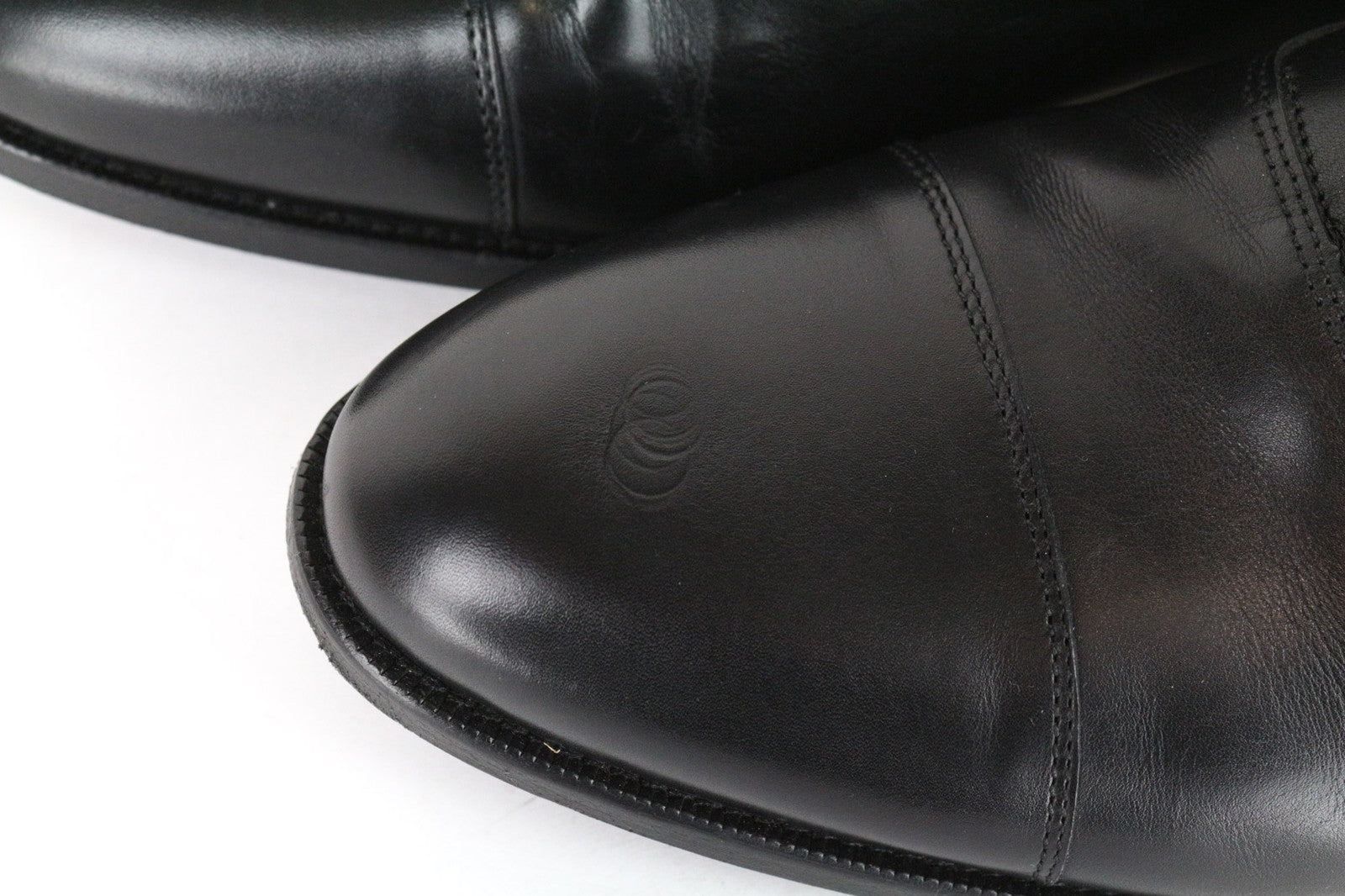 SUITSUPPLY Men's Casual Shoes EU46 Black Leather Formal Laced Low-Top Classic