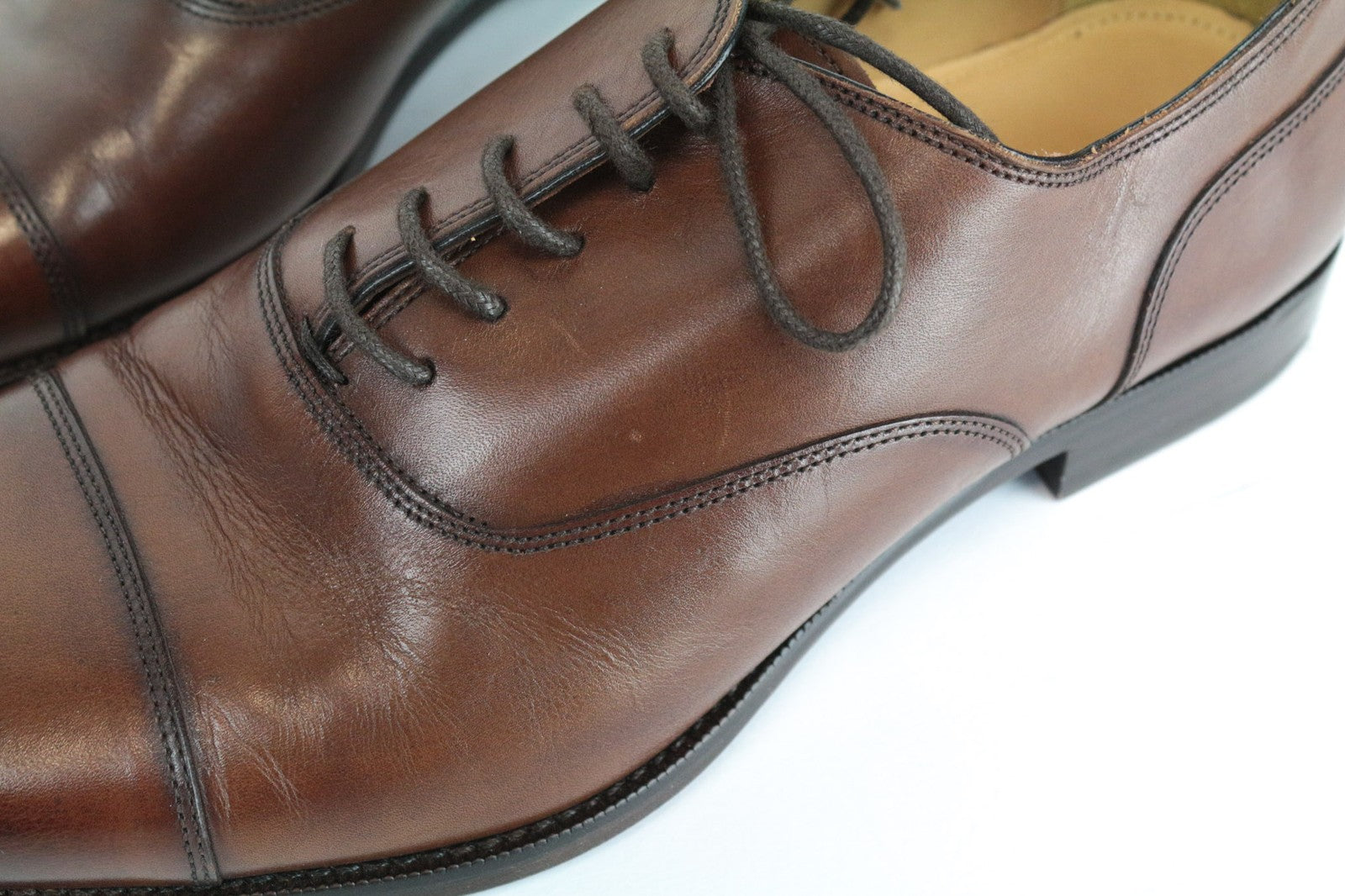 SUITSUPPLY Men's Casual Shoes EU41.5 Brown Leather Low-Top Relaxed Style