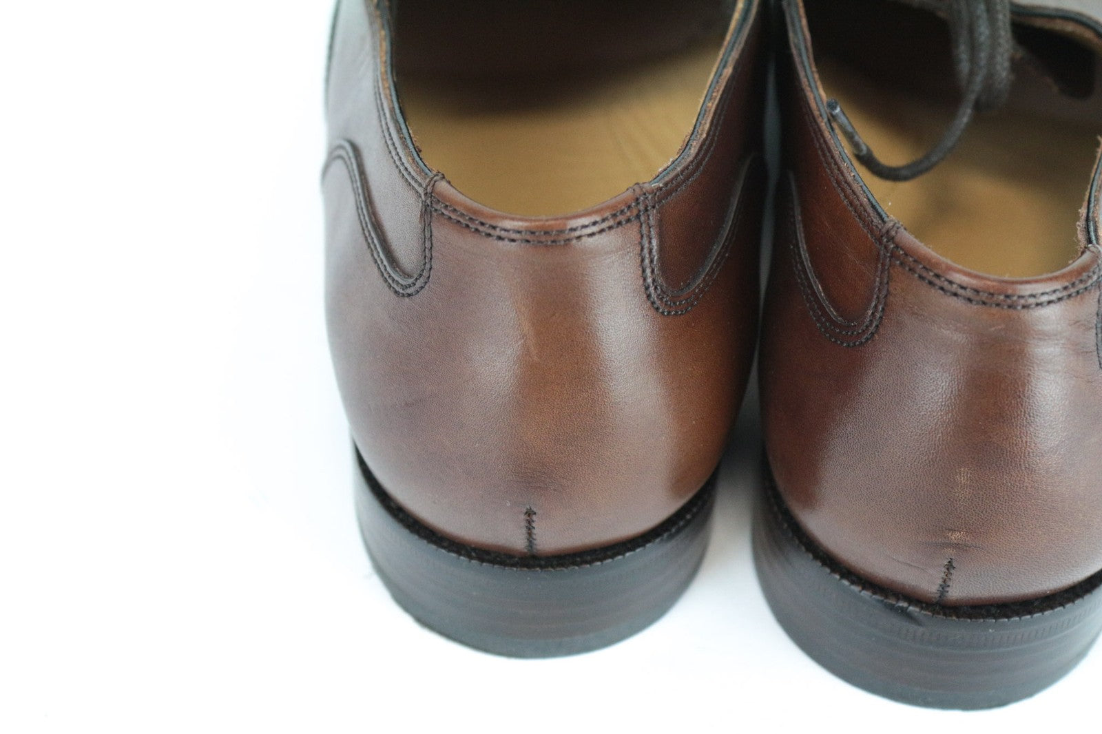 SUITSUPPLY Men's Casual Shoes EU41.5 Brown Leather Low-Top Relaxed Style